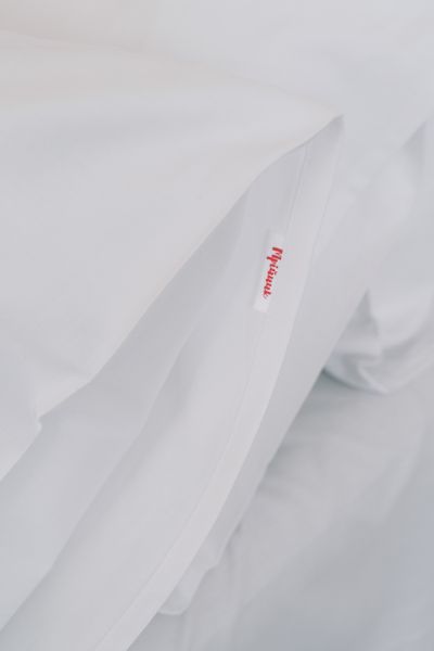 Комплект постільної білизни Сатин Premium, білий 100% бавовна 00387 фото